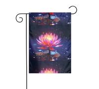 Décoration de jardin Drapeau de jardin 30,5 x 45,7 cm WHJSSF Bodhi Blossom Image épaisse et résistante à l'usure pour pots de fleurs et pelouses de jardin