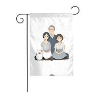 Décoration de jardin drapeau de jardin 30,5 x 45,7 cm WHJSSF chaleureux amour paternel image épaisse et résistante à l'usure pour pots de fleurs de jardin et pelouses