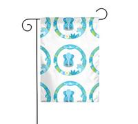 Décoration de jardin Drapeau de jardin 30,5 x 45,7 cm WHJSSF Please go to the lovely zoo Image épaisse et résistante à l'usure pour pots de fleurs de jardin et pelouses