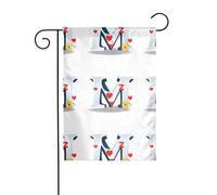 Décoration de jardin Drapeau de jardin 30,5 x 45,7 cm WHJSSF Rendre l'amour des lettres Image épaisse et résistante à l'usure pour pots de fleurs de jardin et pelouses
