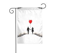 Décoration de jardin Drapeau de jardin 30,5 x 45,7 cm WHJSSF Stay with you forever Image épaisse et résistante à l'usure pour pots de fleurs de jardin et pelouses