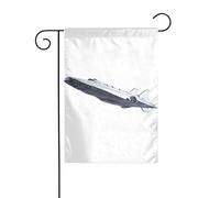 Décoration de jardin drapeau de jardin 30,5 x 45,7 cm WHJSSF vaisseau spatial Image épaisse et résistante à l'usure pour pots de fleurs de jardin et pelouses