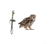 Décoration de jardin élégante en forme de hibou à suspendre pour dissuasion d'aigle et d'oiseaux - Décoration en plastique résistant aux intempéries pour la maison, la cour, le patio, l'esthétique