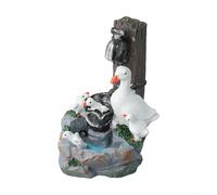 Décoration de jardin en forme d'écureuil à énergie solaire, veilleuse LED en résine pour décoration de terrasse et de pelouse, statue d'animal fantaisiste résistante aux intempéries