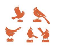 Décoration de jardin en forme d'oiseau | Piquets rustiques pour décoration de jardin - pour clôture, jardinière, branche, paysage, pelouse, terrasse, anniversaire, fête de Noël