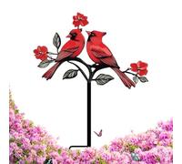 Décoration de jardin en métal - 200 g - Ornements d'art avec motif d'oiseau - Design attrayant - Augmentez l'ambiance - Pieux de jardin de printemps pour chemins paysagers, restaurants, pelouses