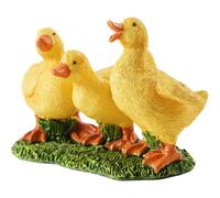 Décoration de jardin en résine, figurine de trio de canards, sculpture de canard d'extérieur faite à la main pour bureau intérieur, porche