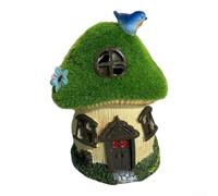 Décoration de jardin en résine floquée en forme de champignon à énergie | Lampe à énergie solaire, capteur automatique du crépuscule à l'aube, économe en énergie, pas de câblage nécessaire