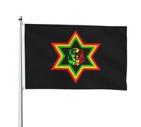 Décoration De Jardin Étoile David Lion De Juda Durable Drapeaux De Jardin Suspendre Bannière Pour Maison Patio Porche 3X5 Ft