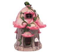 Décoration de jardin fantaisiste en forme de champignon à énergie solaire avec éclairage automatique étanche en résine pour ambiances de jardin