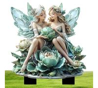 Décoration de jardin féerique 2D - Panneaux décoratifs étanches pour Halloween, Noël, terrasse, chemin, pelouse