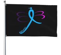 Décoration De Jardin J'Aime Mon Autisme Double Face Bannière De Cour Imperméable Drapeau De Bienvenue Pour Balcon Bureaux Patio 3X5 Ft