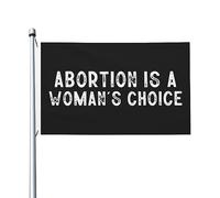 Décoration De Jardin L'Avortement Est Un Choix De La Femme Uv Fade Résistant Drapeau De Jardin Durable Bannière Décorative Pour Maison Ferme Vacances 3X5 Ft
