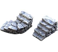 Décoration De Jardin Miniature Mini Marches De Pierre Escalier De Route Figurine Artisanat Bricolage Miniature Fée Jardin Accessoires Micro Paysage Bonsaï Maison De Poupée Ornement De Maison 2 Pcs Pra