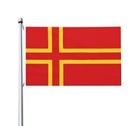 Décoration De Jardin Normandie Double Face Bannière Imperméable Drapeau De Bienvenue Pour Fête Bureaux Pelouse 3X5 Ft