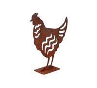 Décoration De Jardin Poule - Rouille - Esschert Design Multicolore