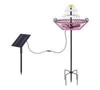 Décoration de jardin pour bain d'oiseaux pour fontaine solaire extérieure | Oiseau bleu Récipient à boire pour jardinier propriétaire maison cour patio patio pelouse avant balcon parc école