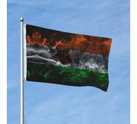 Décoration De Jardin Style De Fumée Du Niger Double Face Drapeau Décoratif De Jardin Amusant Bannière Pour Intérieur Patio Maison 3X5 Ft