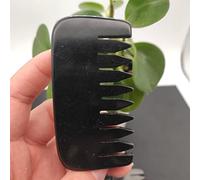 décoration de la chambre Peignes de Massage en obsidienne noire en cristal poli à la main, spécimen naturel, for la beauté