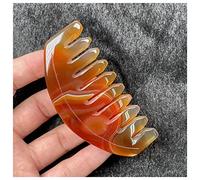 décoration de la chambre Pierres précieuses et cristaux Peigne en cristal de quartz rose améthyste naturelle de 8 cm, peignes de massage for la santé des cheveux à dents larges, collection de cadeaux