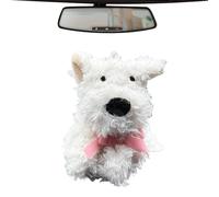 Décoration de la console centrale de l'écran de voiture, pendentif de chien avec vue arrière de la voiture, poignée de changement d'essuie-glace, décorative avec