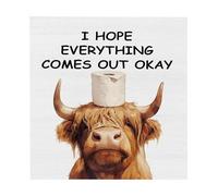 Décoration de la ferme, panneau en bois de style occidental, élément autoportant avec support stable, pièce décorative de table faite à la main, aspect classique avec accents animaux, style