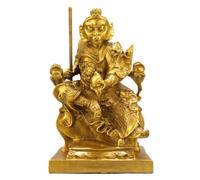Décoration de la Maison Feng Shui Statue du Roi Singe Chinois en Laiton Figurine Wukong Décor Sun Wukong Statue du Voyage vers l'Ouest Décoration de la Maison en Laiton 5
