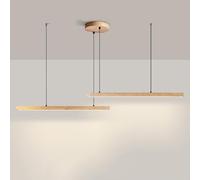 Décoration de la Maison Marbre Pierre Linéaire Suspension LED Dimmable Longue Bande Lustre Ferme Vintage Mi Siècle Moderne Plafonnier Suspendu pour Salle À Manger Cuisine Île Bar Co