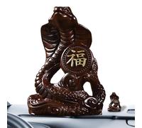 Décoration de la maison, statue de serpent en bois - décor de serpent. statue Feng Shui statue de l'année créée sculpture décorative décoration de table de bureau figurine chinoise décoration de la