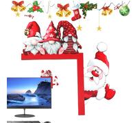 Décoration De La Porte De Noël - Coin Framello en Bois du Signe Santa GNOME, Mur du Festival Suspendu, Morceau D'accent Drôle pour Les Vacances, Léger Et Réutilisable | Acte Mignon pour Dormir