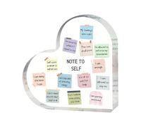 Décoration De La Santé Mentale - Signe D'affirmation Du Coeur Pour La Santé Mentale | Choses Que Puis-je Contrôler Panneau Acrylique En Forme De Coeur Pour Bureau, Maison, École, Bureaux (D)