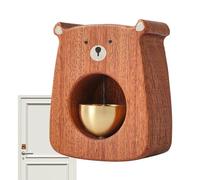 Décoration De La Sonnette - Statue d'ours en Bois | Ornement Sonore Net | Couche Animale Mignonne pour La Chambre pour, Jouet Interactif pour Fille pour Tout-Petit Garçon, Figurine De Table FI