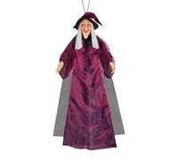 Décoration de la sorcière d'halloween - Parlant à la Main avec des Yeux Brillants, Accessoire Effrayant pour Le Porche de Jardin de Jardin, Mouvement animé et Son, Une Figure effrayante pour