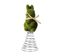 Décoration De Lapin En Mousse De Pâques, Avec Un Design Adorable, 7,7x7,7x19,5cm, Petite Figurine De Lapín En Mousse Avec Nœud Papillon, Décoration De Lapin Artificiel De Jardin, Légère Et Stable,