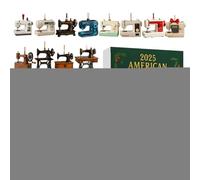 Décoration de l'Avent 2025 en acrylique 2D pour machine à coudre, calendrier compte à rebours de 24 jours, pour les amateurs d'artisanat, de matelassage, d'artistes textiles, porte d'entrée, bureau