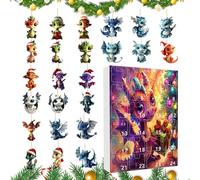 - Décoration de l'Avent | Calendrier de Noël 24 jours en acrylique | Décoration de fête festive pour bureau, maison, anniversaire, salle de classe, dortoir, voiture, appartement | Décoration