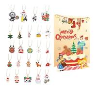 Décoration de l'Avent de Noël - Décoration saisonnière de 24 jours | Calendrier de compte à rebours pour porte d'entrée, bureau, centre de table, couronne, escalier, rebord de fenêtre, cheminée, mur