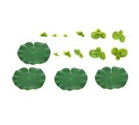 Décoration de Lentilles D'eau Artificielles Réalistes en Pp Vert | Légère, sans Taille à Prévoir, Aspect , pour Bassin et Prises de Vue, Lot Décoratif