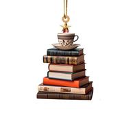 DéCoration De Librairie De NoëL, Ornement à Suspendre, Pendentif Livres DéCoration De FêTe DéCoration à Suspendre Decoration Noel, Moins De 2 Euro, Sapin Suspension Ornement Plat en Acrylique 2D