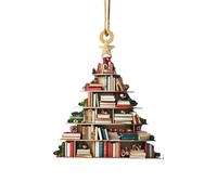 DéCoration De Librairie De NoëL, Ornement à Suspendre, Pendentif Livres DéCoration De FêTe DéCoration à Suspendre Decoration Noel, Moins De 2 Euro, Sapin Suspension Ornement Plat en Acrylique 2D