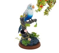 Décoration de locuteur - Induction à piles | Figure gazouilleuse activée par la voix réaliste avec mouvement électrique, jouet audio vif pour salon de jardin int