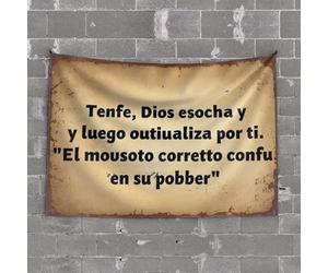 Décoration de maison amusante - Le plan de Dieu : une souris confuse dans son pobber - Accessoire de garage pour homme - Décoration d'intérieur pour homme (100 x 150 cm)