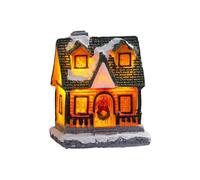 Décoration de maison de festival lumineuse à LED pour enfants - Décoration d'intérieur et d'extérieur - Matériaux en résine - Accessoire de chalet - Fonctionnement à piles - Cadeau de vacances