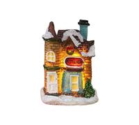 Décoration de maison de festival lumineuse à LED pour enfants - Décoration d'intérieur et d'extérieur - Matériaux en résine - Accessoire de chalet - Fonctionnement à piles - Cadeau de vacances