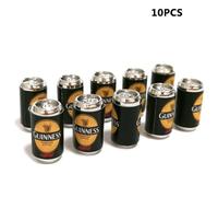 Décoration De Maison De Poupée 10 Pièces/Ensemble, Simulation De Bière Noire Et Verte 1:12 Canettes De Bière, Modèle D'Accessoires De Maison De Poupée, Scène À L'Échelle Minia N0c4