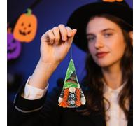 Décoration de maison de poupées d'halloween statuette de vieux sans visage, veilleuse pour décorations de fête en plein air et en intérieur Décorations à suspendre (vert, 16 x 5 cm)