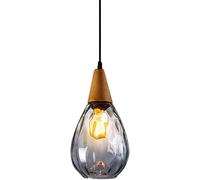 Décoration de Maison Moderne Chandelier rétro Retro Industrie Water Lantern Lamphonde à Lampe E27 Médin-siècle en Bois Sympharme pour Le Salon Restaurant îlot