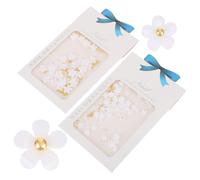 Décoration de Manucure DIY Élégante en Résine, 2 Paquet, Fleurs | Accessoires pour Ongles Diy, Charme D'ongles à Domicile, Style Chic, pour Nuit et Mariage