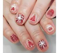 Décoration de manucure flocon de neige à coller pour un look élégant