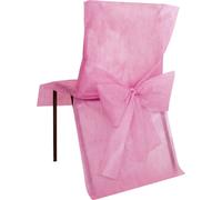 Décoration de mariage housses de chaises 10 pièces rose 50x95cm